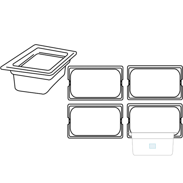 Container Gastronorm Transparent Polycarbonate